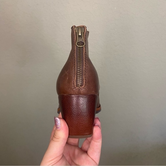 Kork Ease Brown Leather Kissel Heeled Ankle Boots. Size 9.5. - Picture 7 of 11